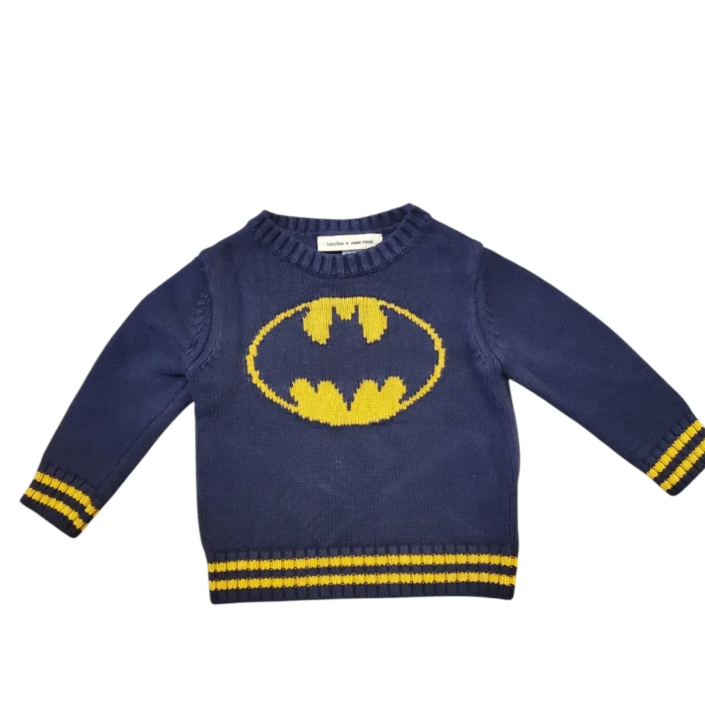 Baby Gap Kids Navy Batman Sweater - Picture 1 of 3